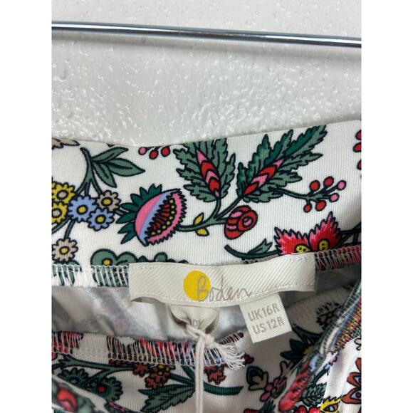 Boden NWT Jersey Maxi Skirt Multi Dandelion Paisley Sz 12R - Picture 7 of 9